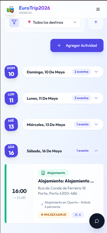 Itinerario día por día